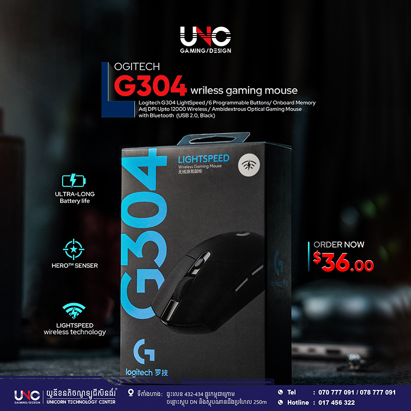 Logitech G304 Wirless gaming mouse