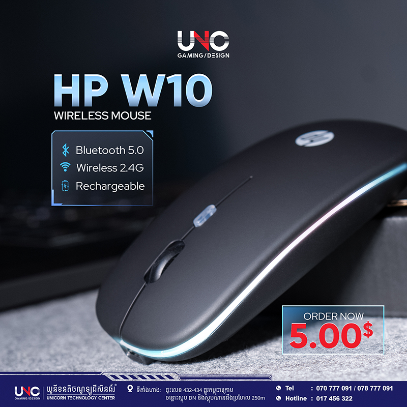 HP W10 Wireless Mouse
