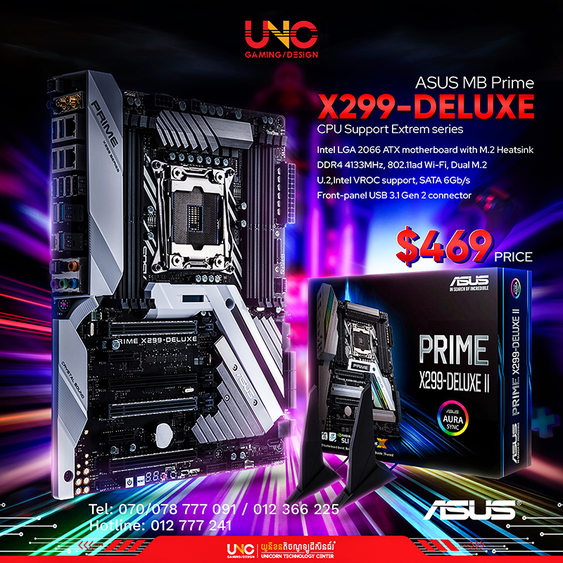 ASUS MB Prime X299-Deluxe (CPU Support Extrem series)