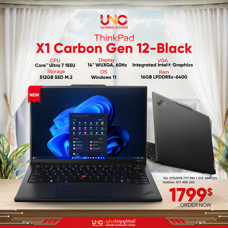 ThinkPad X1 Carbon Gen 12-Black